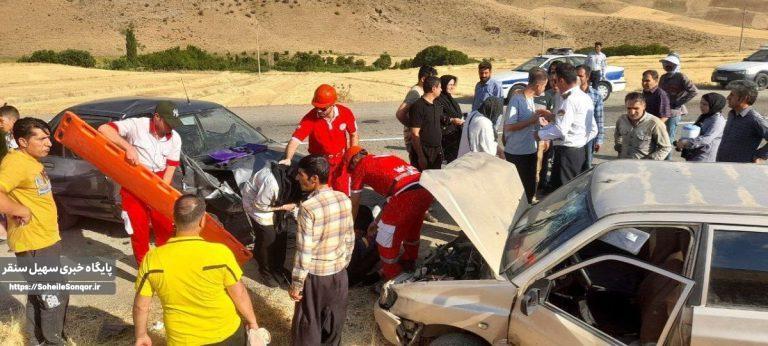 حادثه تصادف در محور همدان به سنقر