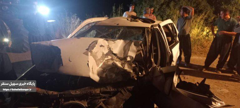 حادثه رانندگی در محور سنقر به کامیاران ۳ مصدوم برجای گذاشت