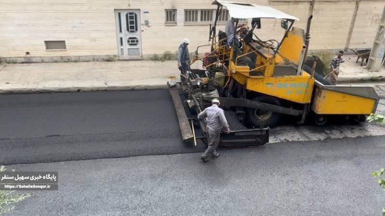 ۲۵۰ هزار مترمربع از معابر سنقر تا پایان فصل عمرانی آسفالت میشود