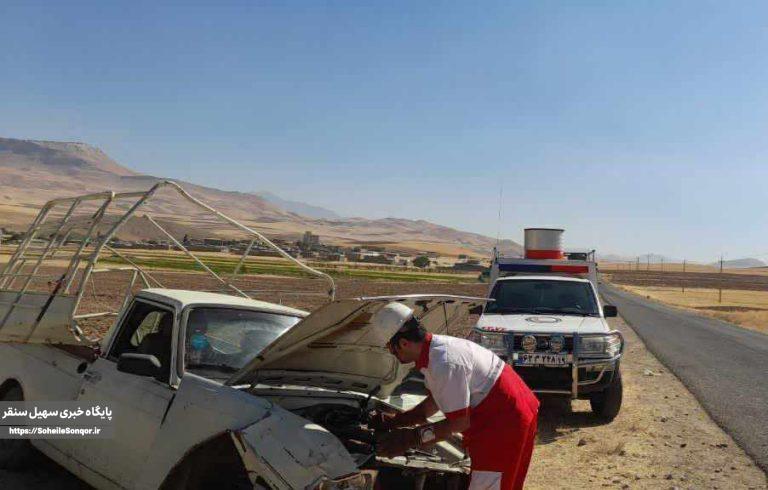 حادثه رانندگی در محور سنقر به قروه ۲ مصدوم برجای گذاشت