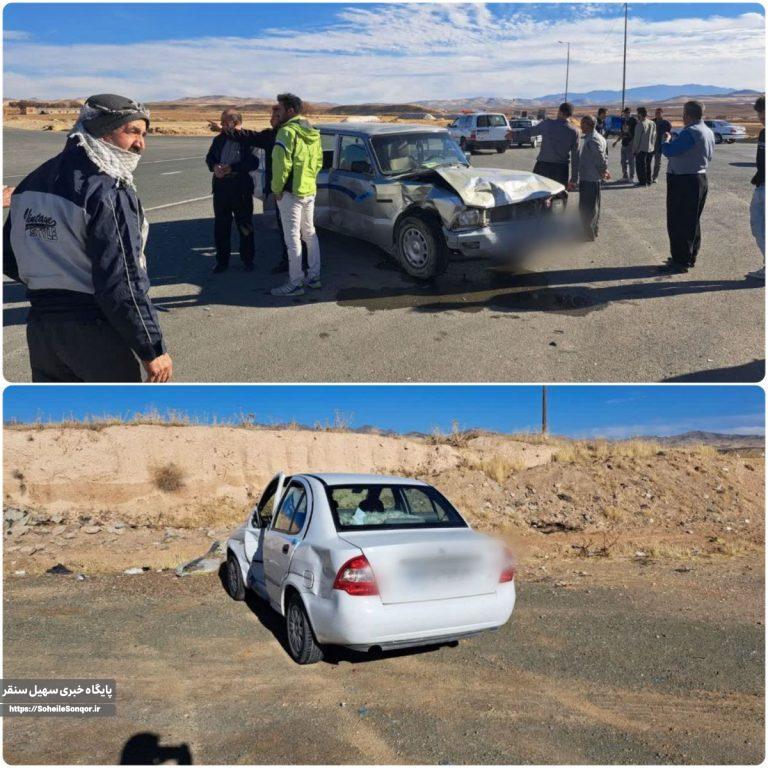 حادثه رانندگی در محور سنقر به همدان ۲ مصدوم برجای گذاشت
