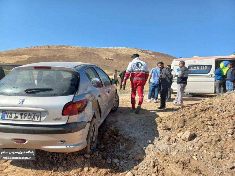 حادثه رانندگی در محور سنقر به کرمانشاه ۳ مصدوم به جای گذاشت