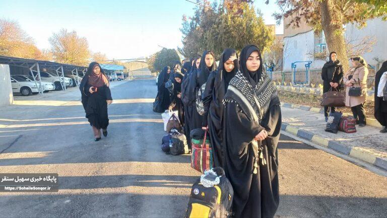 آیین بدرقه کاروان راهیان نور دانشآموزی شهرستان سنقروکلیایی