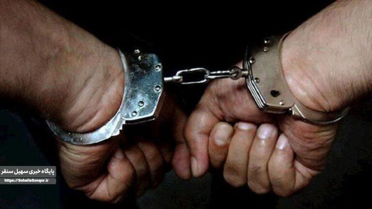 دستگیری سارق مزارع و باغات سنقر و کلیایی در دام پلیس