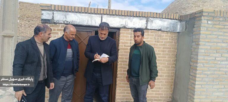 بازدید از روند مرمت حمامهای تاریخی چرمله علیا و حسینآباد دهبنه