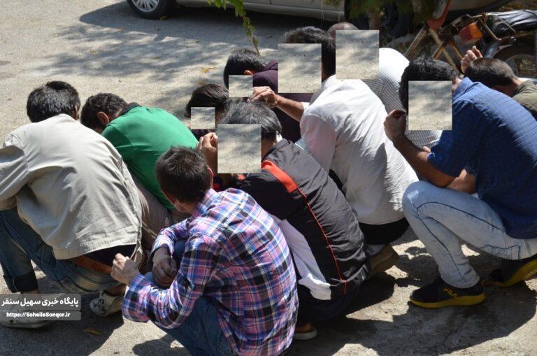 جمعآوری ۱۵ معتاد متجاهر در سنقروکلیایی