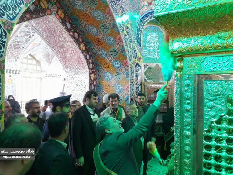 آیین غبارروبی حرم مطهر امامزاده احمد (ع) شهرستان سنقروکلیایی