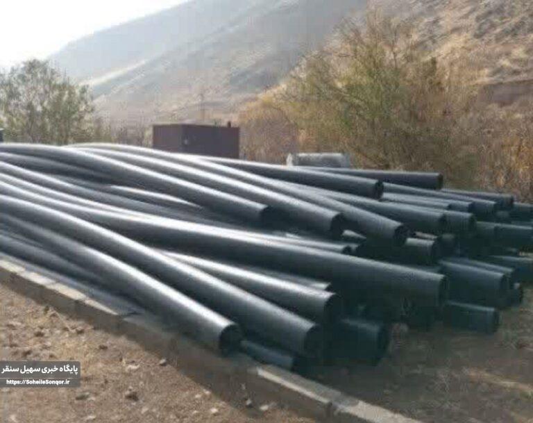اجرای پروژه خط انتقال آب کشاورزی در شهرستان سنقر و کلیایی
