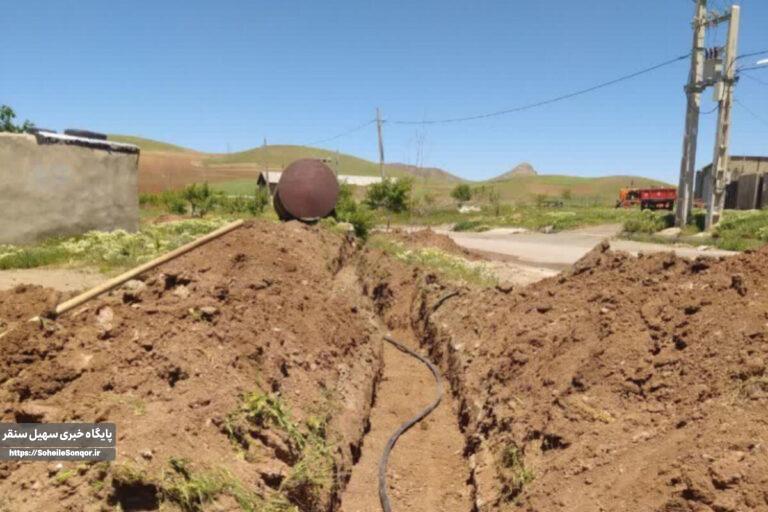 توسعه شبکه آبرسانی در ۶ روستای سنقر و کلیایی