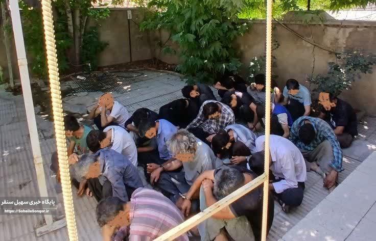 جمعآوری ۱۶ معتاد متجاهر در طرح پاکسازی مناطق آلوده شهرستان سنقر و کلیایی